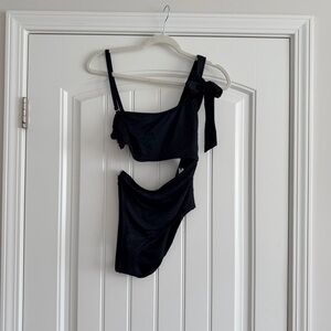 NWT! Black Cutout One-Piece Swimsuit